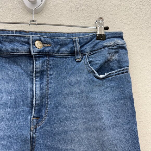 DL1961 Margaux Ankle Skinny Stretch Denim Raw Hem Blue Jeans Womens size 31 - Picture 5 of 13